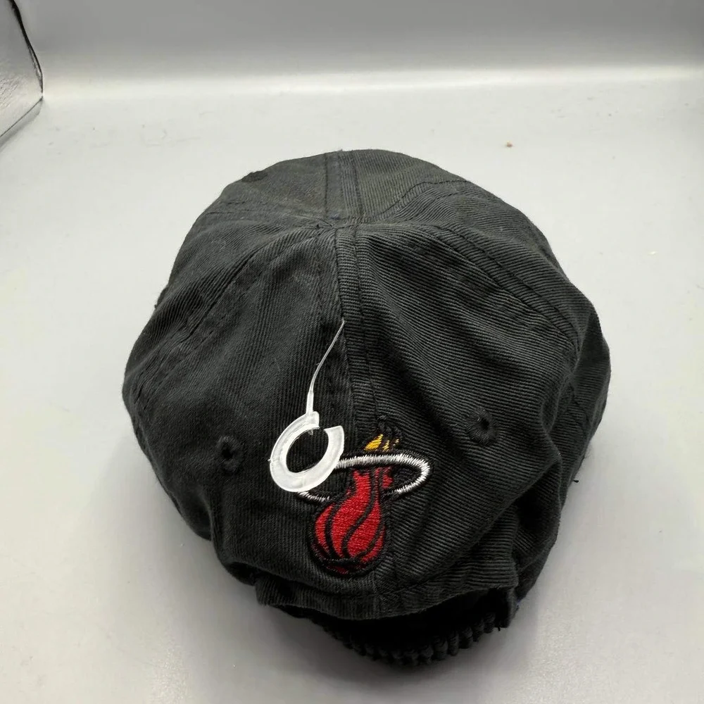 Miami Heat Hat Kids Infant Black NBA Stretch Strap Back‎ Cap New